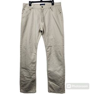 Joseph Turner Yorkshire Khaki Color 5 Pocket Straight Fit Jeans 36R